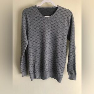 Pavini Men’s Infinity Geometric V-Neck Sweater